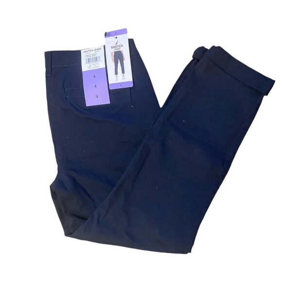 Women's Chino Ankle Pant, Nautica, 4, Navy NWT - Picture 1 of 7